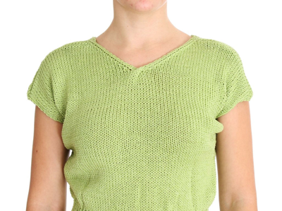 Shop Pink Memories Elegant Green Knitted Sleeveless Vest Women's Sweater