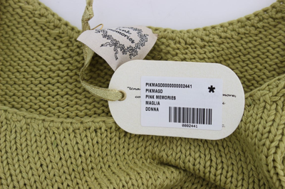 Shop Pink Memories Elegant Green Knit Sleeveless Vest Women's Sweater
