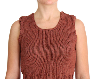 Shop Pink Memories Chic Red Sleeveless Knit Vest Women's Sweater