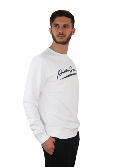 Shop Plein Sport Fips-  Men's Sweater In White