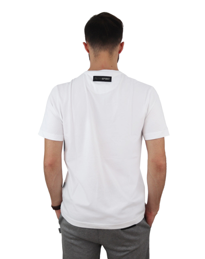Shop Plein Sport White Cotton Men's T-shirt