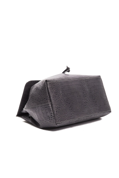 Shop Pompei Donatella Grey Leather Women's Handbag