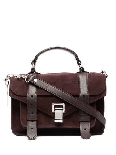 Shop Proenza Schouler Women's Burgundy Leather Handbag