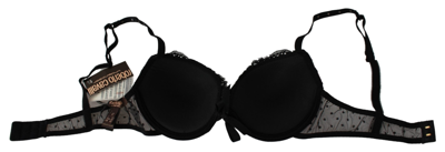 Shop Roberto Cavalli Elegant Black Lace Push-up Women's Bra