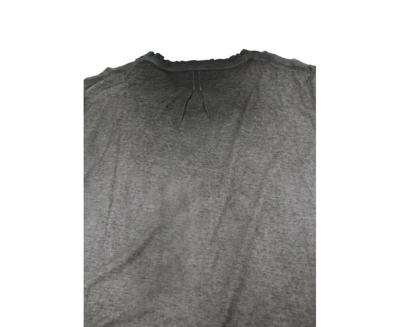 Shop Saint Laurent Men's Grey Dyed Fine Knit Cotton T-shirt In Gray