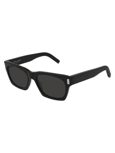 Shop Saint Laurent Women's Black Acetate Sunglasses