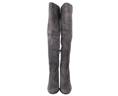 Stuart Weitzman Womens Alljill Anthracite Suede Over The Knee Boot In Anthracite