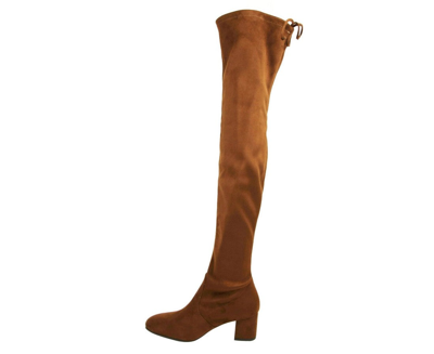 Shop Stuart Weitzman Women's Genna Coffee Brown Suede Over The Knee Boot