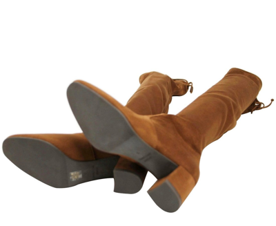 Stuart Weitzman Flareland Over The Knee Boot In Coffee Brown