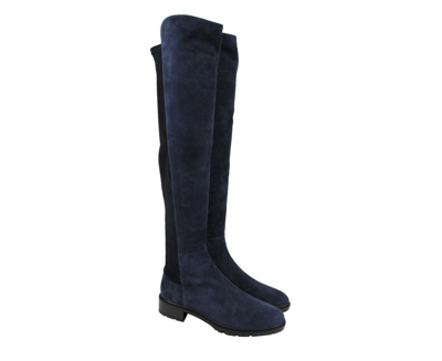 Shop Stuart Weitzman Women's Nice Blue Suede Knee High Boot (8 M)