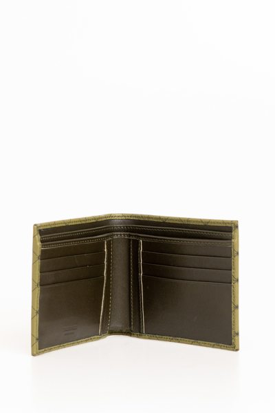 Shop Trussardi Green Leather Men's Wallet