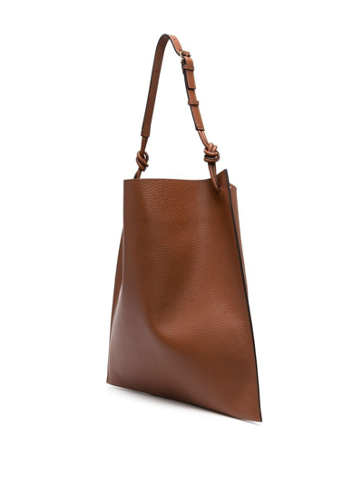 Shop Valentino Garavani Men's Brown Leather Handbag