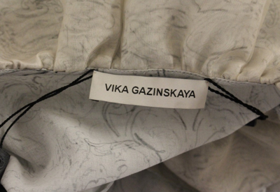 Shop Vika Gazinskaya Elegant Blue Cotton Tunic Women's Blouse