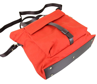 Shop Zegna Z  Unisex Canvas Messenger Bag In Red
