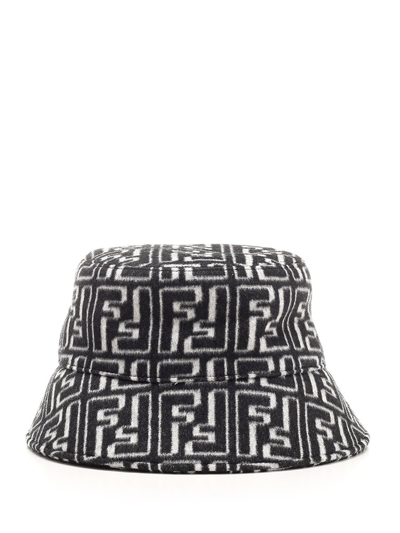 Shop Fendi Monogram Jacquard Bucket Hat In Multi