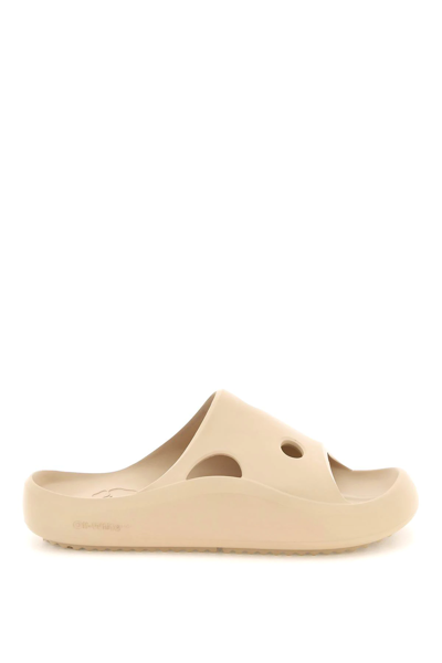 Shop Off-white 'meteor' Rubber Slides In Beige