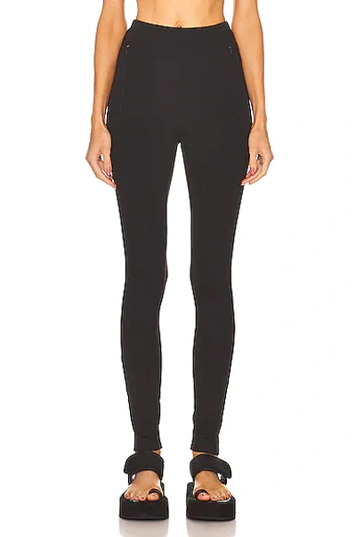 Shop Wardrobe.nyc Back Zip Legging In Black