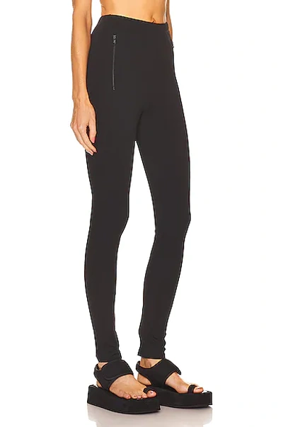 Wardrobe.nyc Back Zip Legging In Black