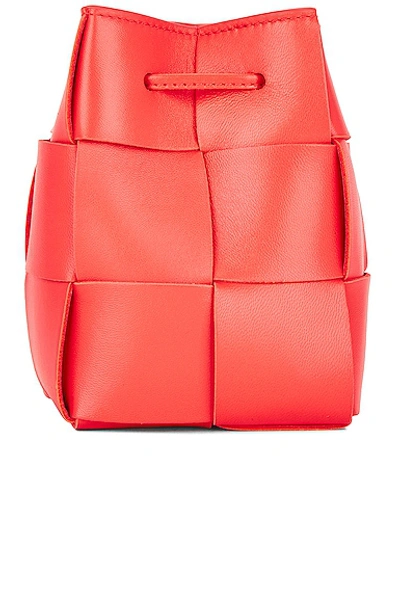 Bottega Veneta Mini Cassette Bucket Bag In Sunburst & Gold