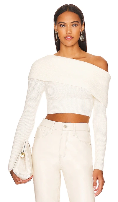 Shop Remi X Revolve Lindsay Off Shoulder Sweater In Ivory