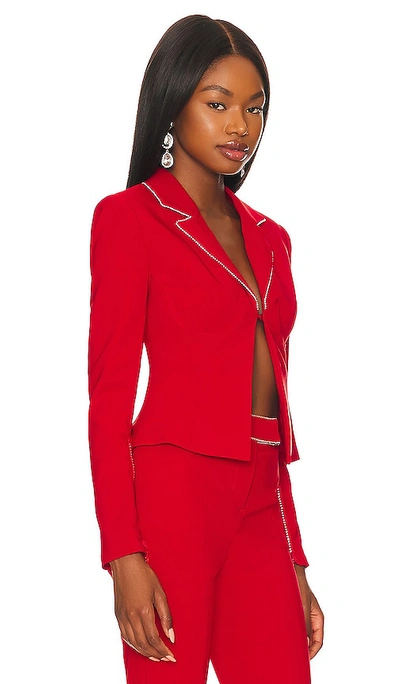 Shop Lovers & Friends Catalina Micro Jacket In Cherry Red