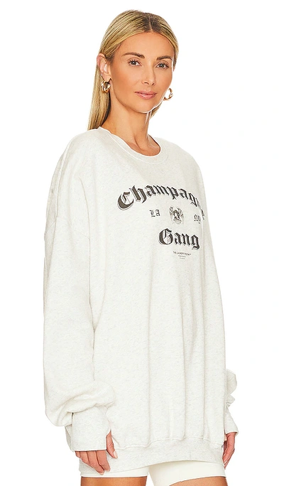 The Laundry Room La Champagne Gang Ny Jumper In Pebble Heather