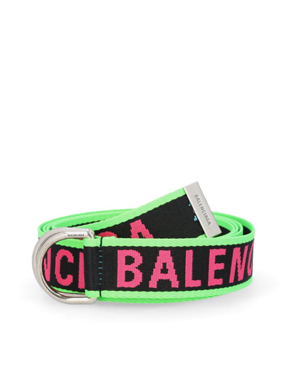 Shop Balenciaga Men's Green Belt
