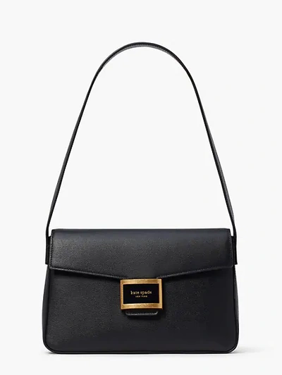 Shop Kate Spade Katy Medium Shoulder Bag In Black