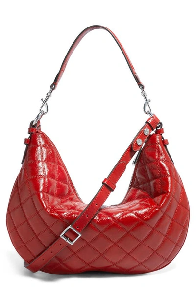Shop Aimee Kestenberg You're A Star Convertible Hobo Bag In Corvette Red Quilted