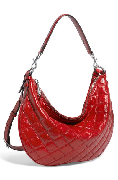 Shop Aimee Kestenberg You're A Star Convertible Hobo Bag In Corvette Red Quilted