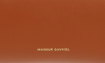 Shop Mansur Gavriel M Frame Shoulder Bag In Camel