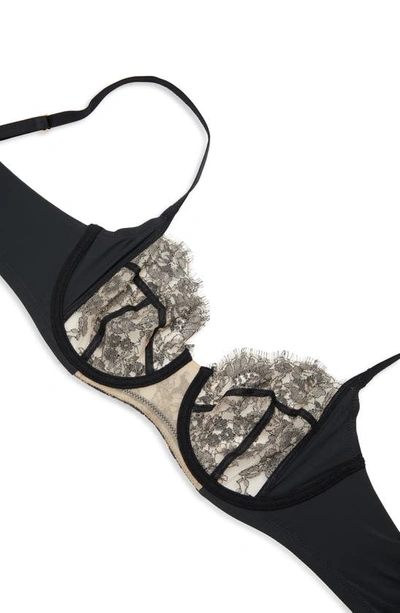 Skarlett Blue Entice Underwire Full Coverage Bra In Black / Nylon