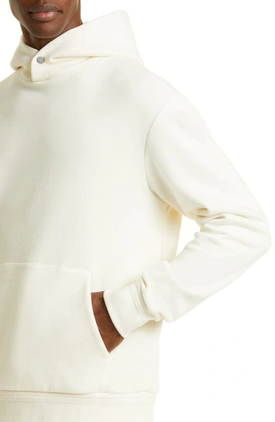 Shop Zegna Oversize Cotton & Cashmere Hoodie In Ivory