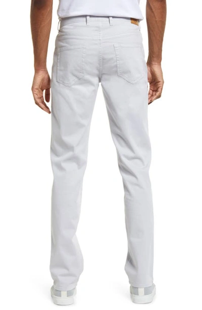 Shop Peter Millar Ultimate 5-pocket Straight Leg Sateen Pants In Light Grey