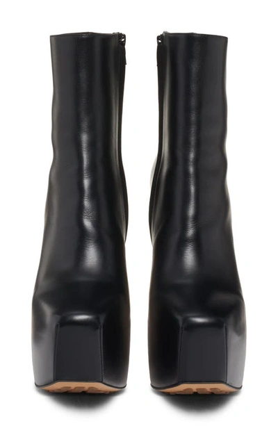Shop Bottega Veneta Platform Ankle Boot In Black