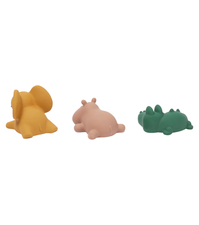 Shop Liewood Nori Set Of 3 Rubber Bath Toys In Safari Multi Mix