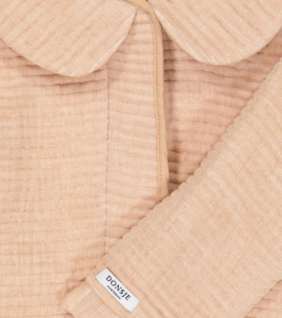 Shop Donsje Volie Quilted Gauze Jacket In Rose Clay