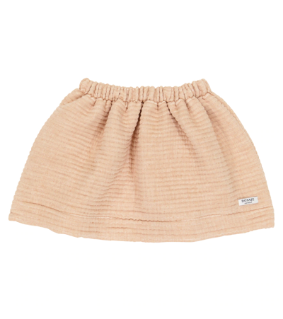 Shop Donsje Zanas Cotton-blend Skirt In Rose Clay