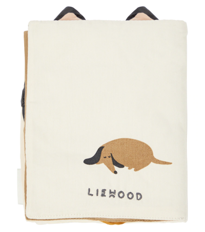 Shop Liewood Manni Fabric Book In Classic/creme De La Creme Mix