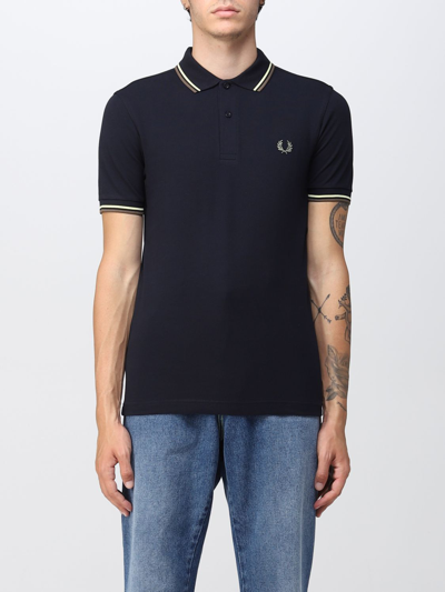 Shop Fred Perry Polo Shirt  Men In Blue