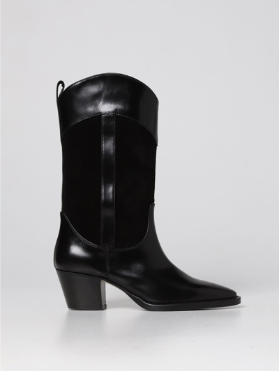 Shop Dondup Boots  Woman Color Black