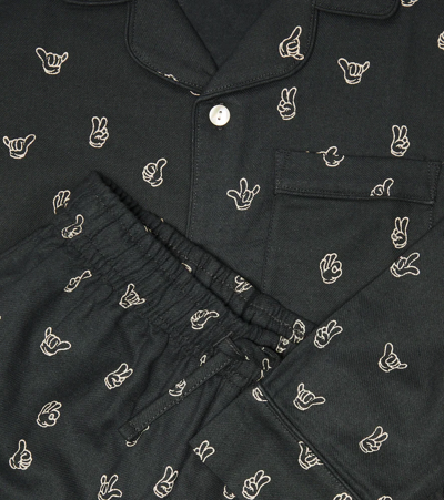 Molo Lex Printed Cotton Pajama Set In Firendly Hands
