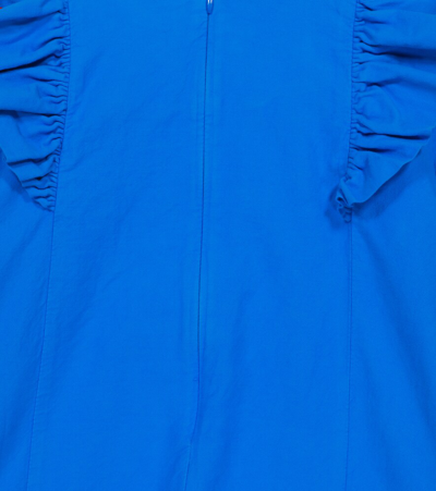 Shop Morley Ravi Evan Cotton Dress In Turquoise