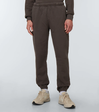 Les Tien Cotton Jersey Sweatpants In Vintage Black