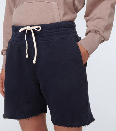Shop Les Tien Yacht Cotton Shorts In Navy