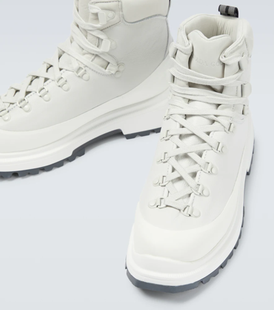 Shop Canada Goose Journey Leather Boots In White