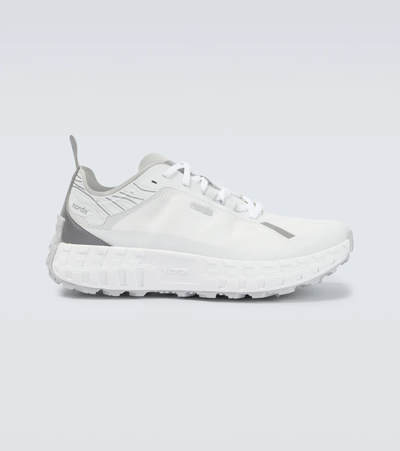 Shop Norda 001 Trail Running Shoes In White/grey