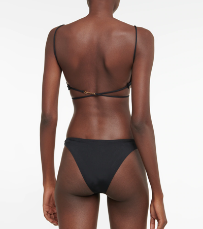 Shop Jacquemus Le Bas Signature Bikini Bottoms In Black