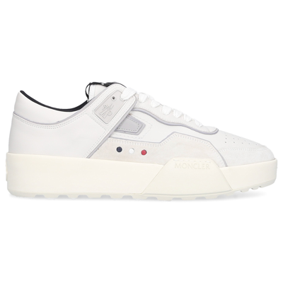 Shop Moncler Low-top Sneakers Pormyx Space Calfskin In White