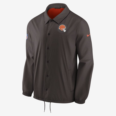 Shop Nike Men's Coaches (nfl Cleveland Browns) Jacket